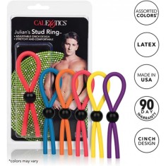 Inel Ajustabil pentru Penis Julian&#039;s Stud, Silicon, 12.7 cm