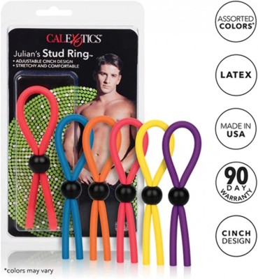 Inel Ajustabil pentru Penis Julian&amp;#039;s Stud, Silicon, 12.7 cm foto