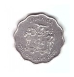 Moneda Jamaica 10 dollars/dolari 2000, stare foarte buna, curata, America Centrala si de Sud, Fier