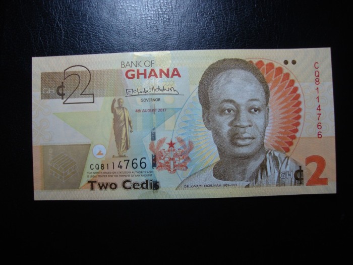 GHANA 2 CEDIS 2017 UNC