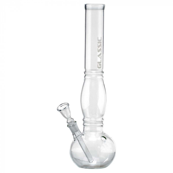 Bong clasic, dimeniune 42 cm ,culoare transparenta