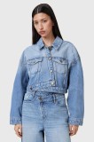 AllSaints geaca jeans AKI CROSSOVER de tranzitie, W007OC