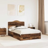 vidaXL Cadru de pat cu headboard Lemn vechi 120 x 190 cm Lemn compozit 3413637