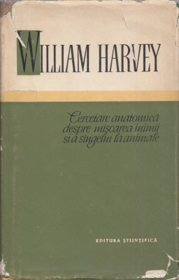 Cercetare anatomica despre miscarea inimii si a singelui la animale - W. Harvey foto
