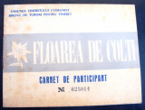 Floarea de colt Carnet de participant