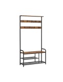 Cumpara ieftin Cuier, Vasagle, Maro Rustic, HSR409B01, 85 x 30 x 180.5 cm
