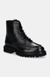 BOSS bocanci de piele Julyo barbati, culoarea negru, 50529268