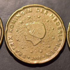 20 euro cent Finlanda, Olanda, Franta 2001