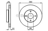 Disc frana NISSAN PRIMERA Hatchback (P11) (1996 - 2002) BOSCH 0 986 478 728