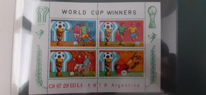 Coreea de Nord-Campionatul Mondial de fotbal Argentina 1978- serie completa-nestampilate MNH(F2)