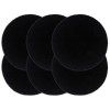 VidaXL Naproane, 6 buc., negru, 38 cm, bumbac, rotund