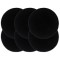 vidaXL Naproane, 6 buc., negru, 38 cm, bumbac, rotund 133845