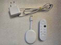 Google Chromecast TV, 4K, HDMI, Bluetooth, Wi-Fi, Alb, model: GZRNL
