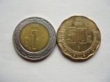 MEXIC - 1 PESO 2000 + 50 CENTAVOS 2003 LM1.10