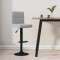 vidaXL Scaun de bar, gri deschis, catifea 334294