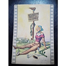 Carte postala cu tema erotica, necirculata, 1942