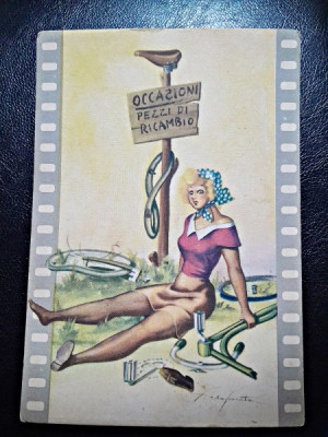 Carte postala cu tema erotica, necirculata, 1942 foto