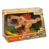 Set de constructie dinozaur, Polesie, Velociraptor, 36 piese, 21 cm