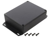 Carcasă Universală cu Lame de Fixare 94x119x34mm Neagră