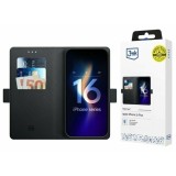 Husa de protectie 3mk Wallet Case pentru iPhone 16 Plus Negru