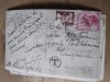 Ilustrata circulatie Romania Regele Ferdinant Timbru aviatie Timisora