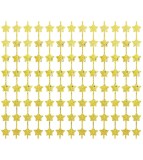 Perdea decorativa din folie B&amp;C, auriu, 100 x 200 cm