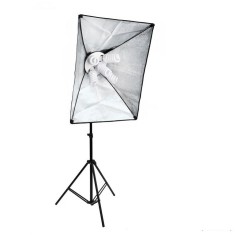 Kit lumina continua foto video lampa cu 5 becuri+ softbox 50X70cm+ stativ+ 5becuri foto