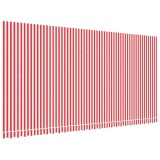 Cumpara ieftin Panza de rezerva copertina, rosu si alb, 600x300 cm, poliester