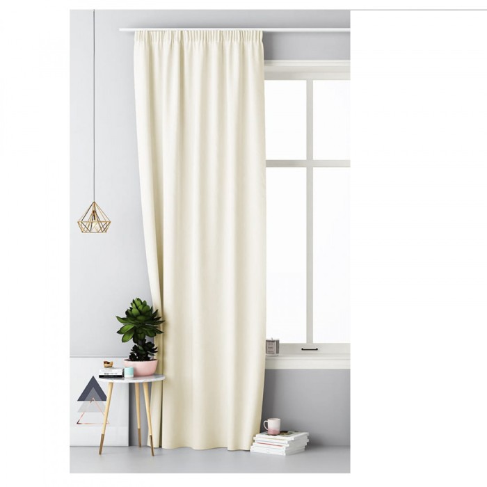 Draperie Lola cu rejansa Jemidi, 140 x 250 cm, Crem, Poliester, 55308.16