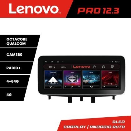 Navigatie Renault Megane 3 Fluence K-145 Lenovo PRO 4+64 12.3 inch qled android 4G DSP gps internet CarStore Technology