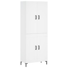 Dulap inalt, alb, 69,5x34x180 cm, lemn compozit