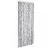Perdea pentru insecte, alb si gri, 56x185 cm, Chenille