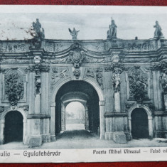 Alba iulia-1925-Poarta Mihai Viteazul-C.P.circ.