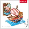 Puzzle 3D Nava cu Panze CubicFun, 33 piese, Joc Educativ, Asamblare Usoara, Carton si Spuma EPS
