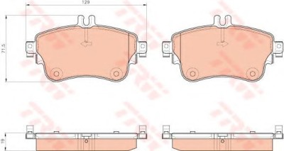Set placute frana,frana disc MERCEDES B-CLASS (W246, W242) (2011 - 2016) TRW GDB1933 foto