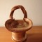 Cos cosulet ceramica floral vintage Vallauris Marius Giuge 13 cm