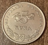 C50 - Moneda foarte veche - Croatia - 5 kuna - 1999