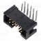 Conector IDC soclu tată 10 PIN 90&deg; THT aurit 2,54mm AMPHENOL