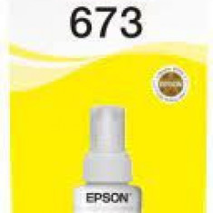 Cerneala refill originala Epson L805 L810 L850 L1800 L800 Yellow T6734