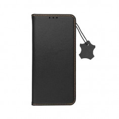 Husa Flip Piele Naturala Compatibila cu Samsung Galaxy S21 - Forcell Smart Pro Negru foto