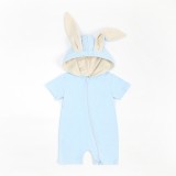 Salopeta bleu pentru baietei - Bunny (Marime Disponibila: 9-12 luni (Marimea 20, Superbaby