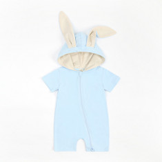 Salopeta bleu pentru baietei - Bunny (Marime Disponibila: 6-9 luni (Marimea 19