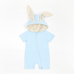 Salopeta bleu pentru baietei - Bunny (Marime Disponibila: 9-12 luni (Marimea 20