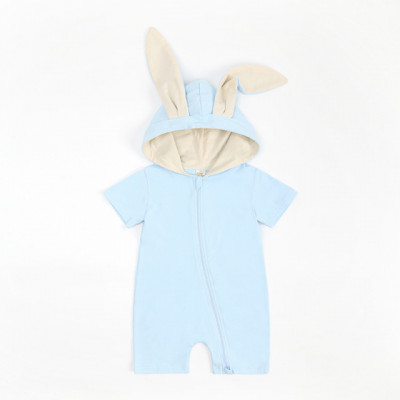 Salopeta bleu pentru baietei - Bunny (Marime Disponibila: 9-12 luni (Marimea 20 foto