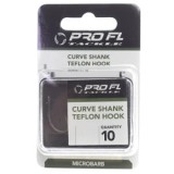 CARLIGE PRO FL CURVE SHANK 10BUC TEFLONATE NR 8