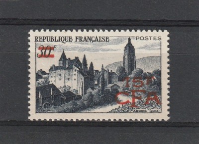 Reunion 1949 - CFA, dantelate,MNH,Mi.356 foto