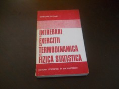 Intrebari si exercitii de termodinamica si fizica statistica-Margareta Ignat