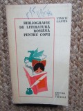 Viniciu Gafita - Bibliografie Literatura Romana Copii CU DEDICATIE SI AUTOGRAF PENTRU GABRIEL DIMISIANU