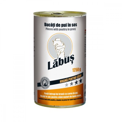 Labus, Conserva hrana umeda, caini, pui, 1250g foto