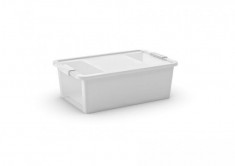 Cutie KIS Bi-Box M, 26L, albă, 35x55x19 cm, cu capac foto